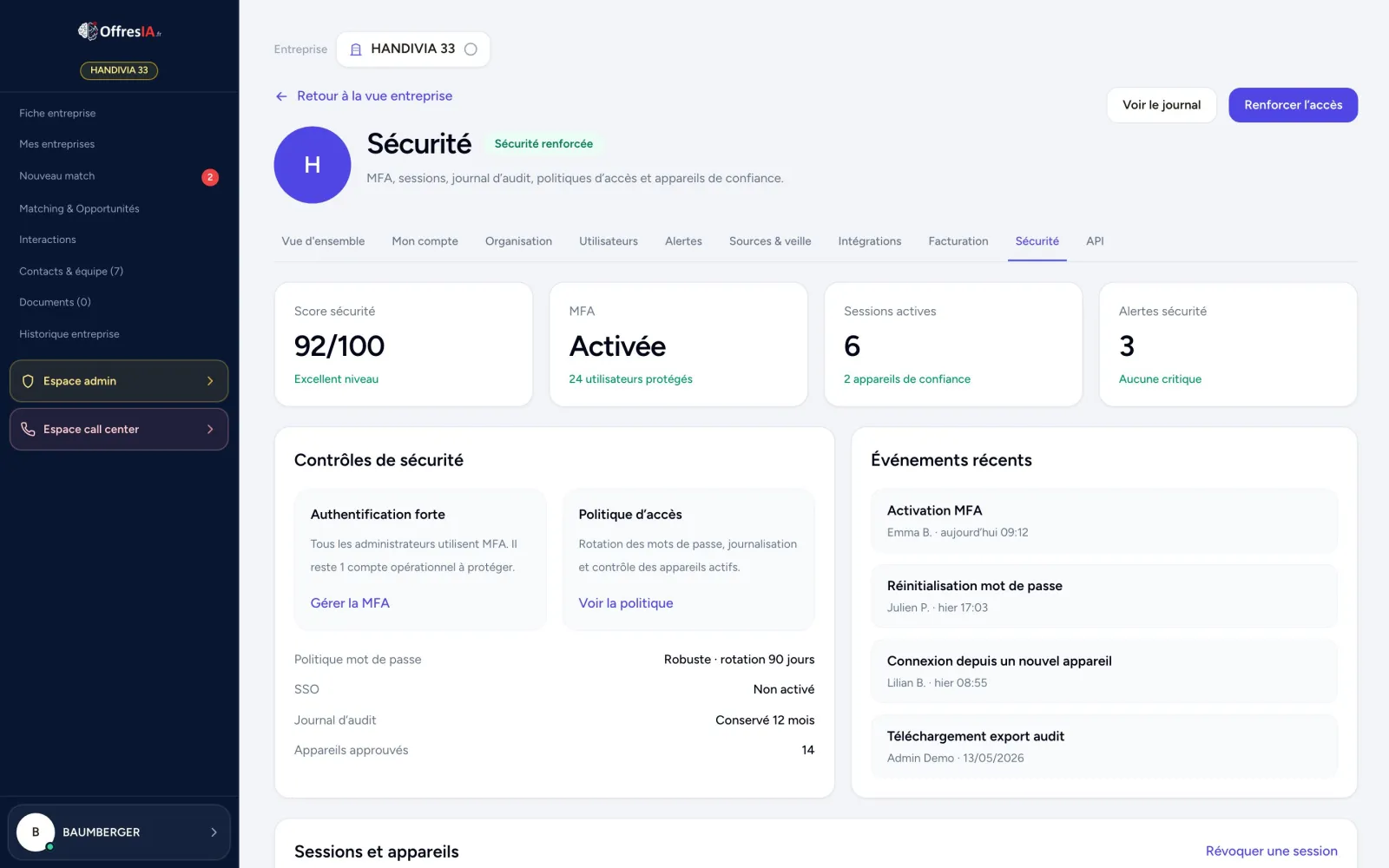 Sécurité & RGPD
